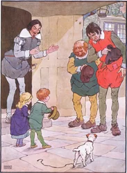 Diese schwatzen und plaudern angenehm und reiten fröhlich davon, 1930er Jahre